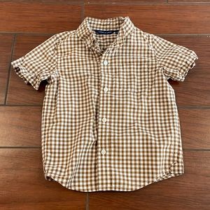 Janie and Jack Toddler Boys 3T Short Sleeved Button Up